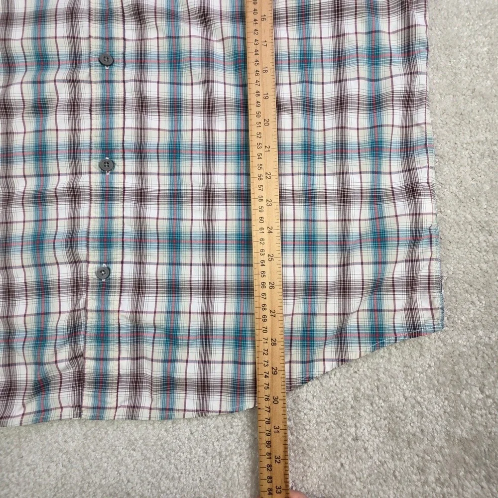MARMOT Shirt Lot (2) Men's XL Plaid‎ Stripes Short Sleeve Outdoor Lightweight